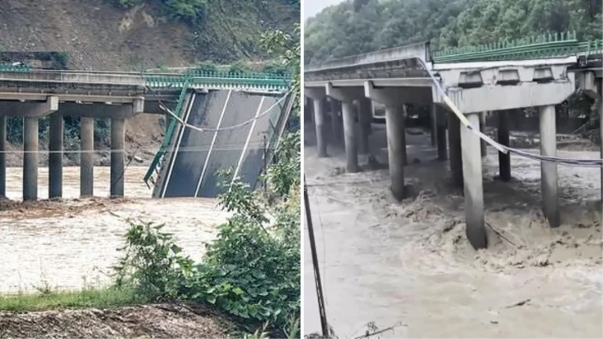 Çin’de şiddetli yağış sonucu köprü çöktü: 12 ölü, 31 kayıp